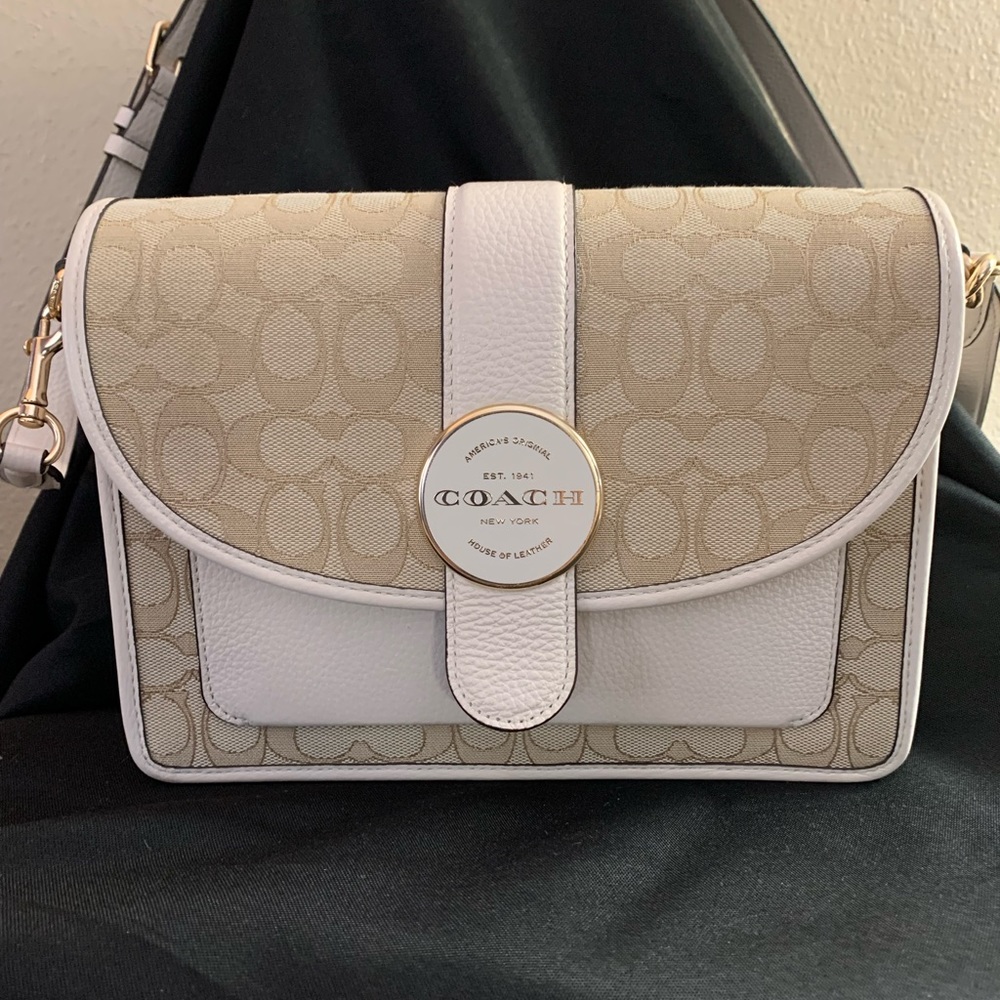 Used Coach Lonnie Crossbody In Signature Jacquard